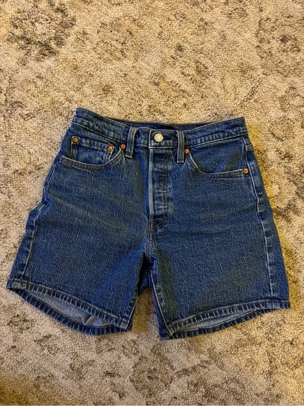 Levi's 501 mid-thigh vintage jean shorts